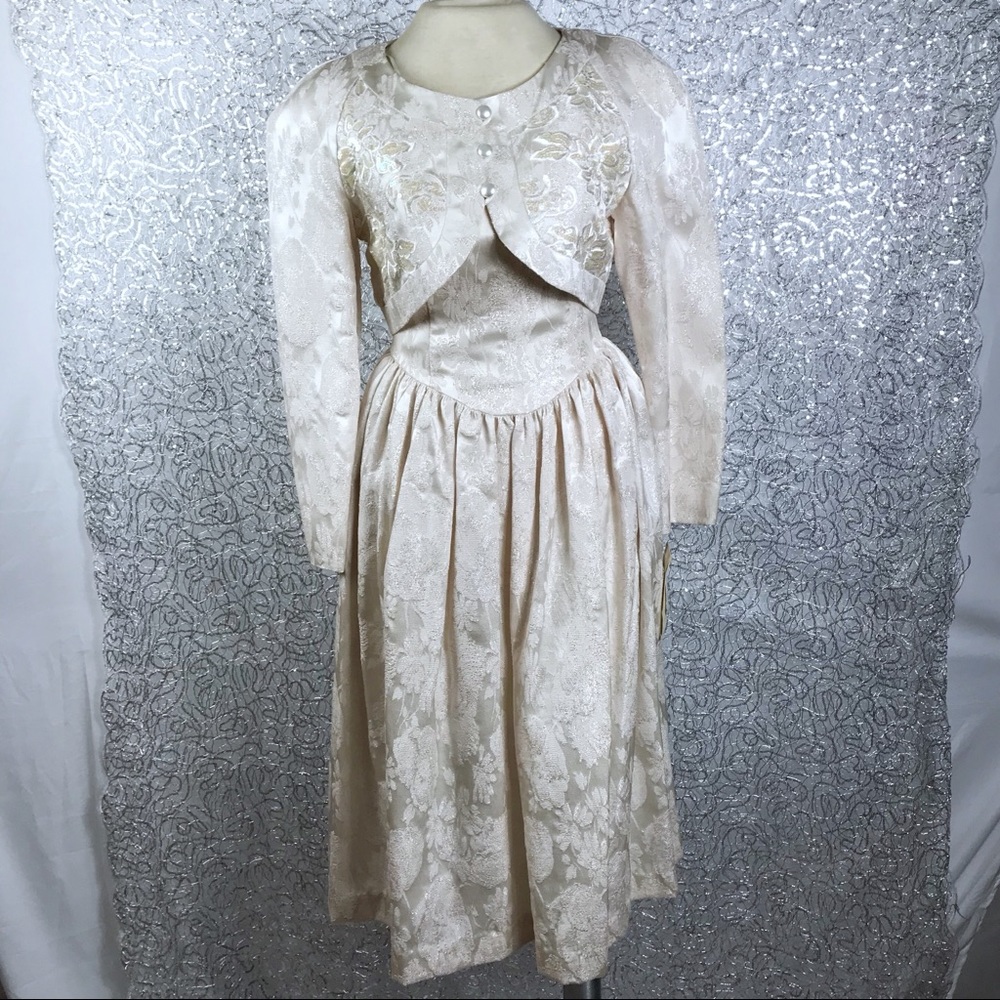 OMG NWT Gunne Sax jacquard hand beaded formal!!!